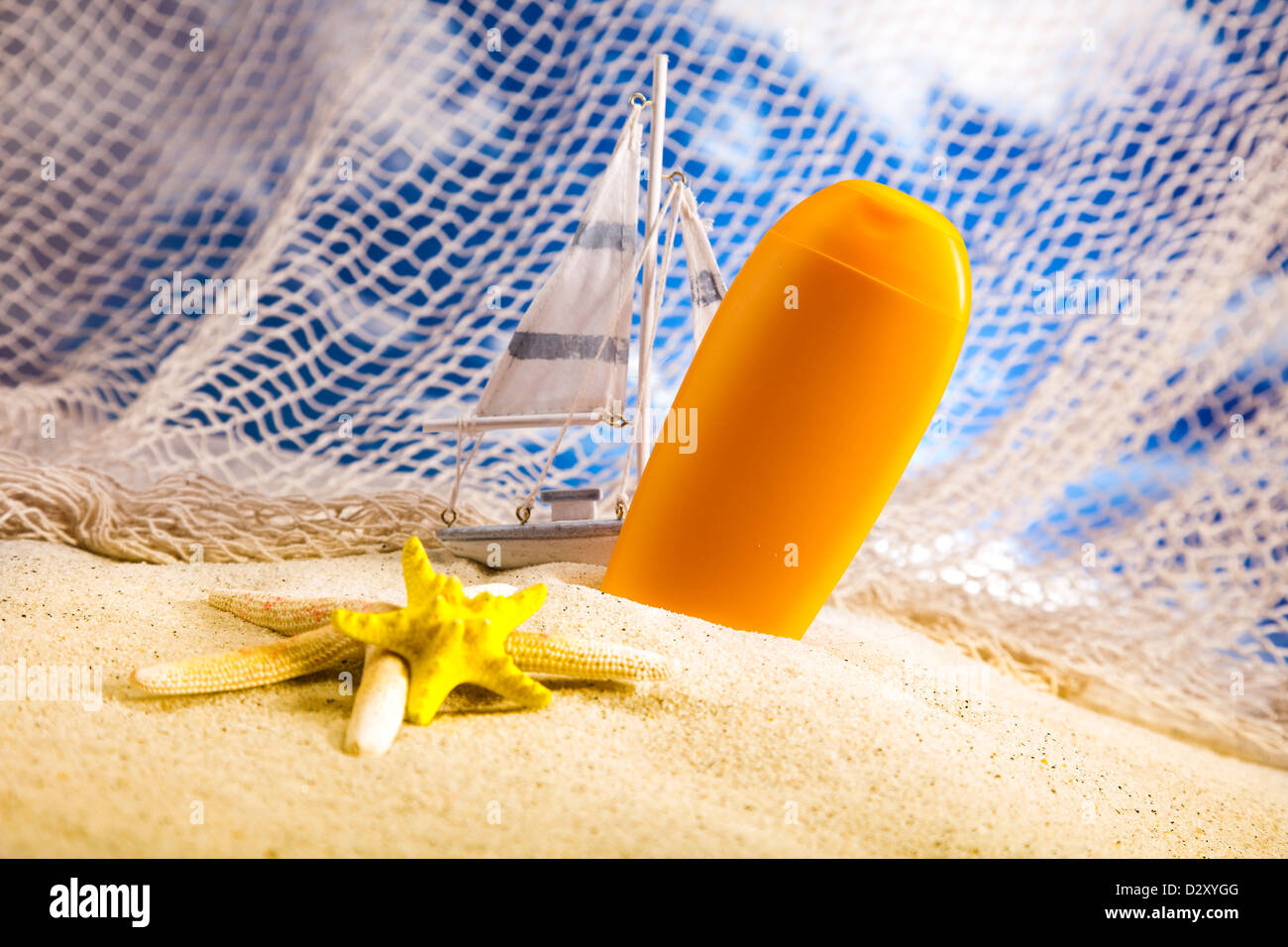 Summer holiday, suntan on beach Stock Photo Alamy