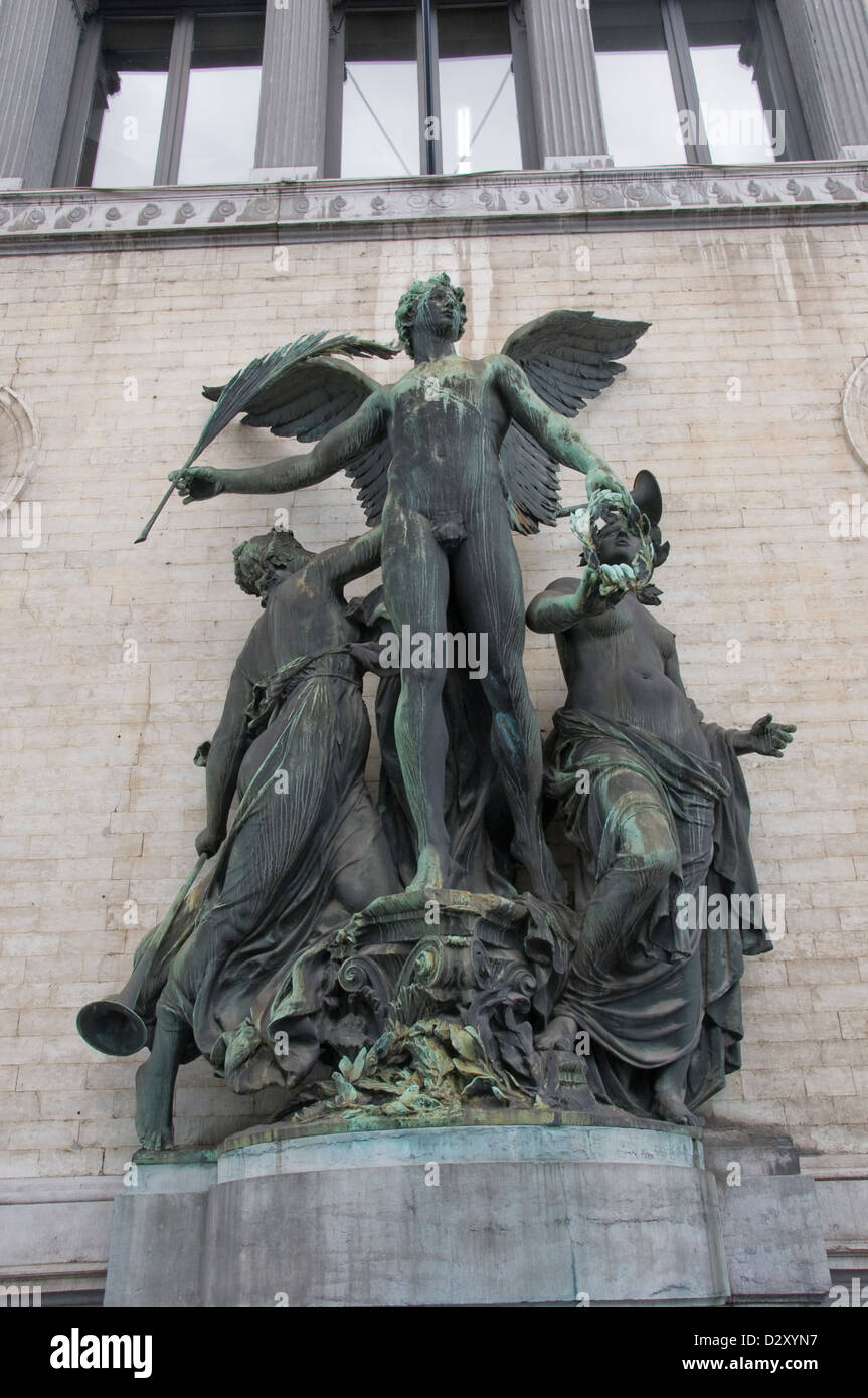 Angel statue in Brussels Belgium Stock Photo