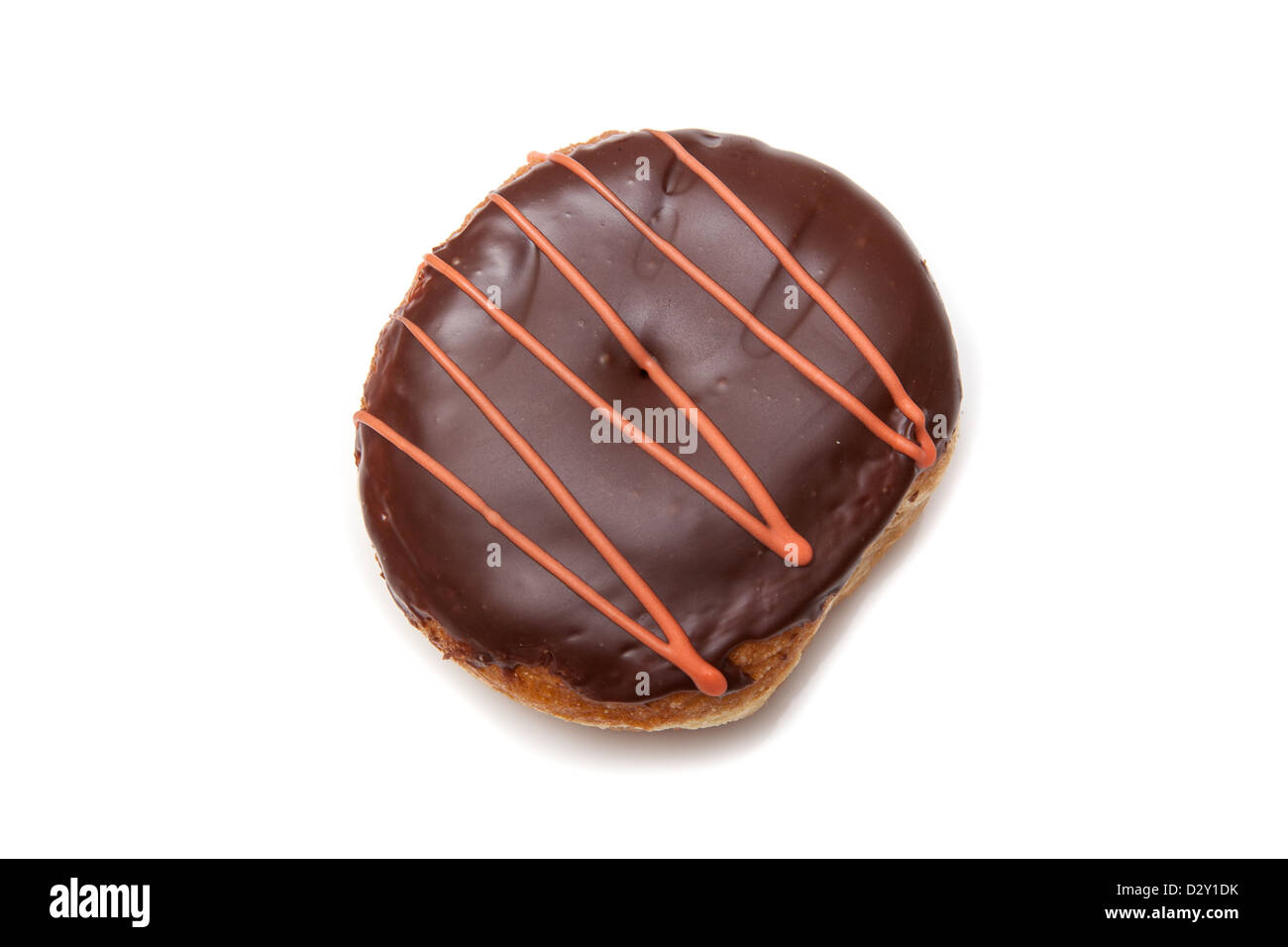 Iced donut isolated on a white studio background Stock Photo - Alamy