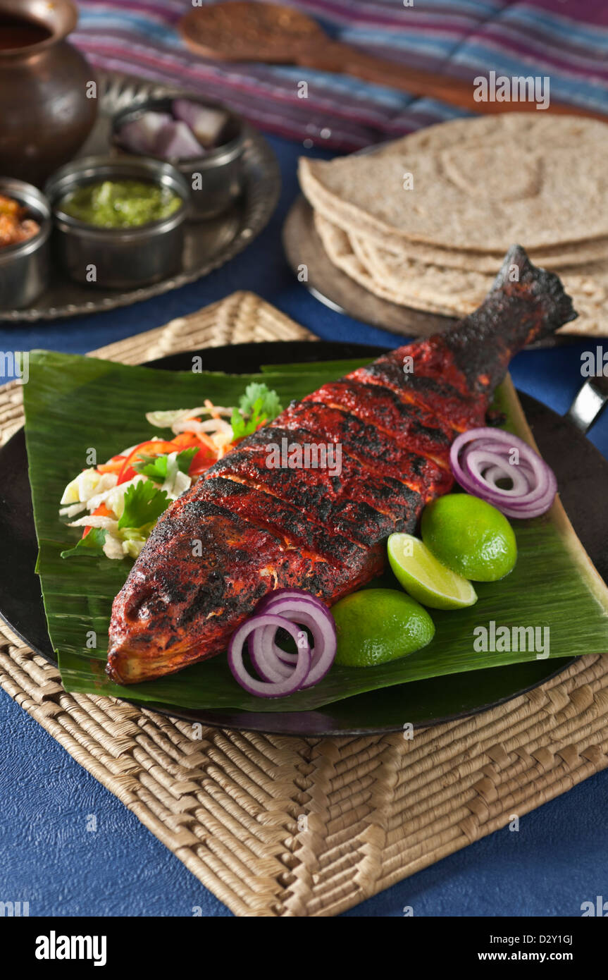 Tandoori fish India Food Stock Photo