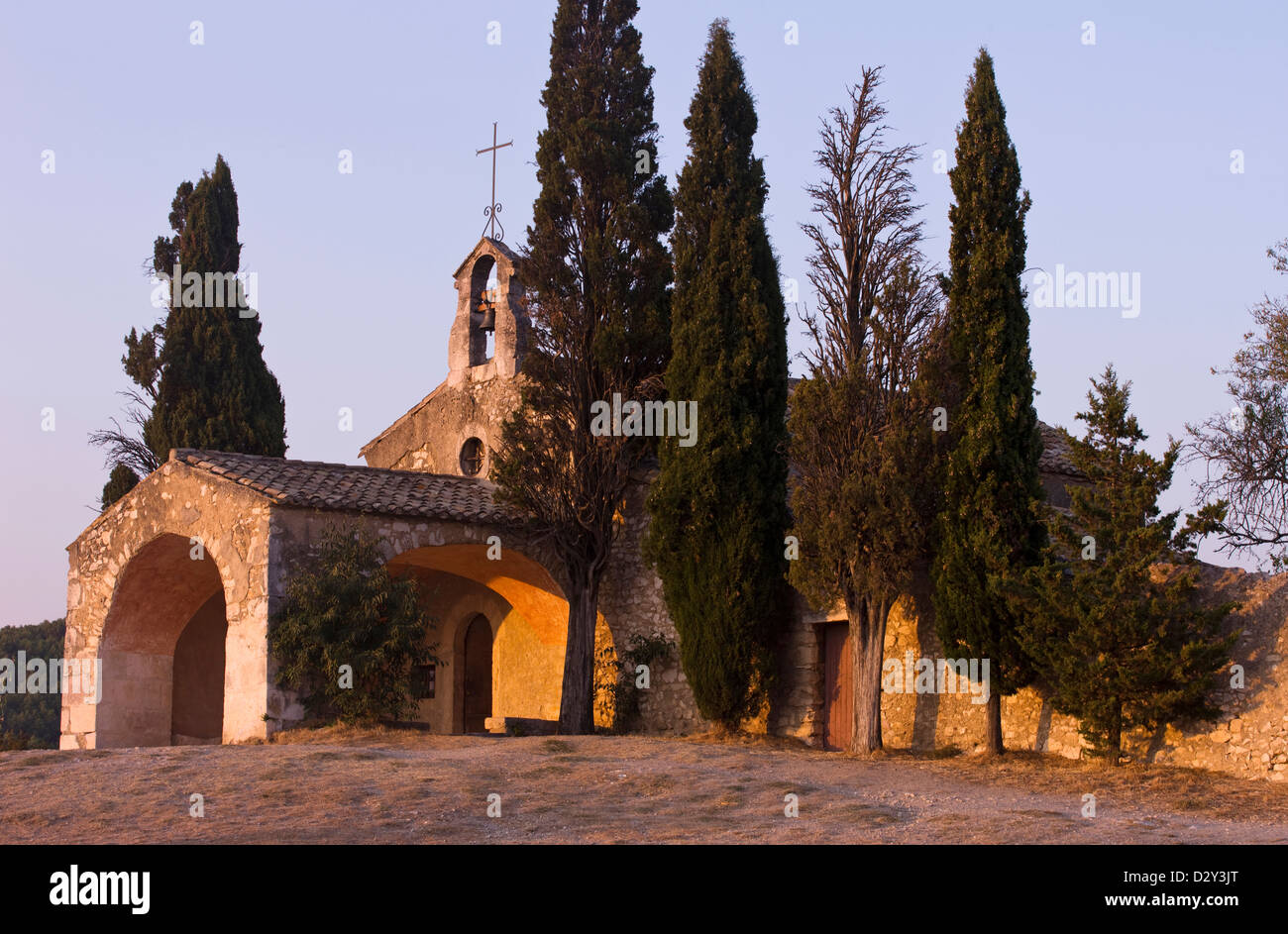 CHAPELLE SAINT SIXTE EYGALIERES PROVENCE BOUCHES DU RHONE FRANCE Stock