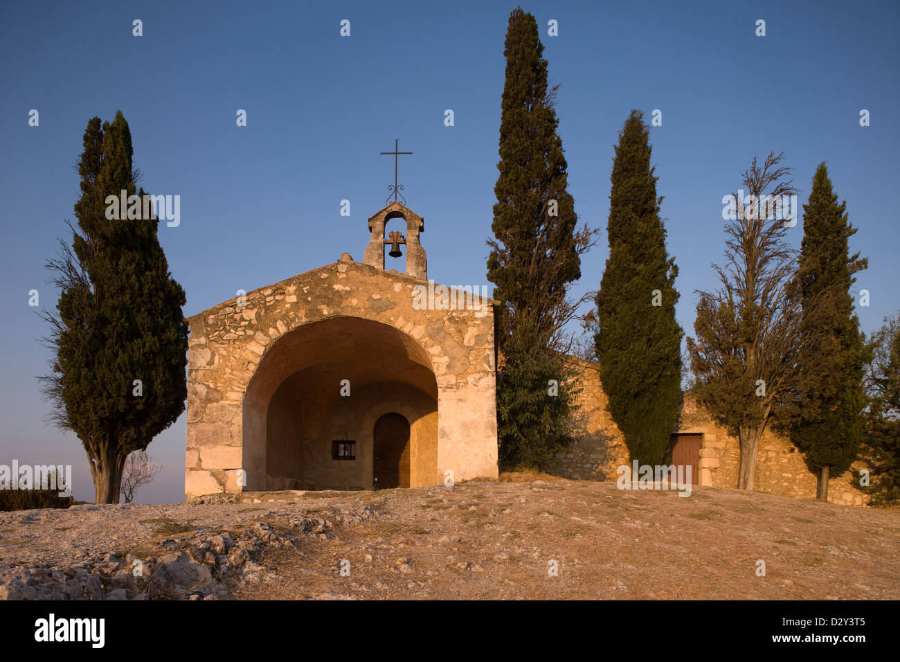 CHAPELLE SAINT SIXTE EYGALIERES PROVENCE BOUCHES DU RHONE FRANCE Stock