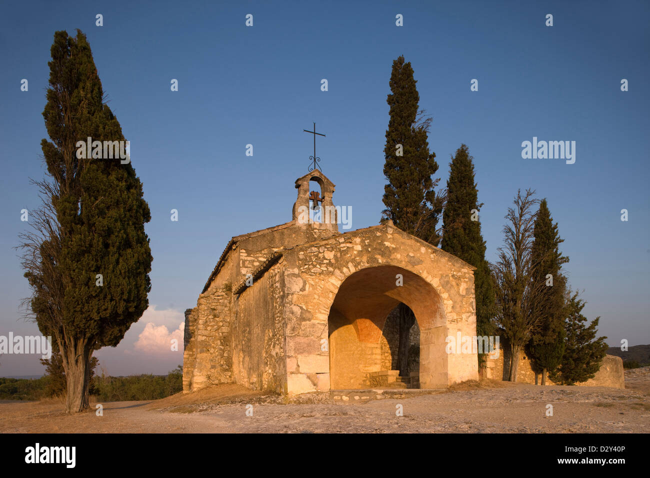CHAPELLE SAINT SIXTE EYGALIERES PROVENCE BOUCHES DU RHONE FRANCE Stock