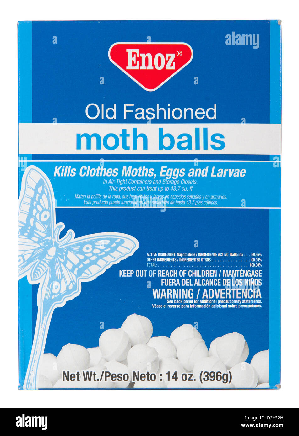Studio shot of a package of moth balls Stock Photo - Alamy