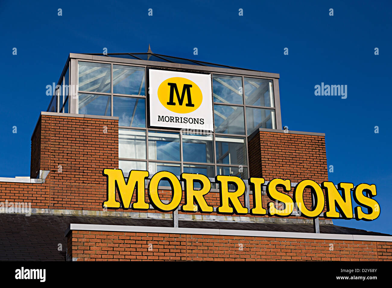 Morrisons supermarket, Tredegar, Blaenau Gwent, UK Stock Photo