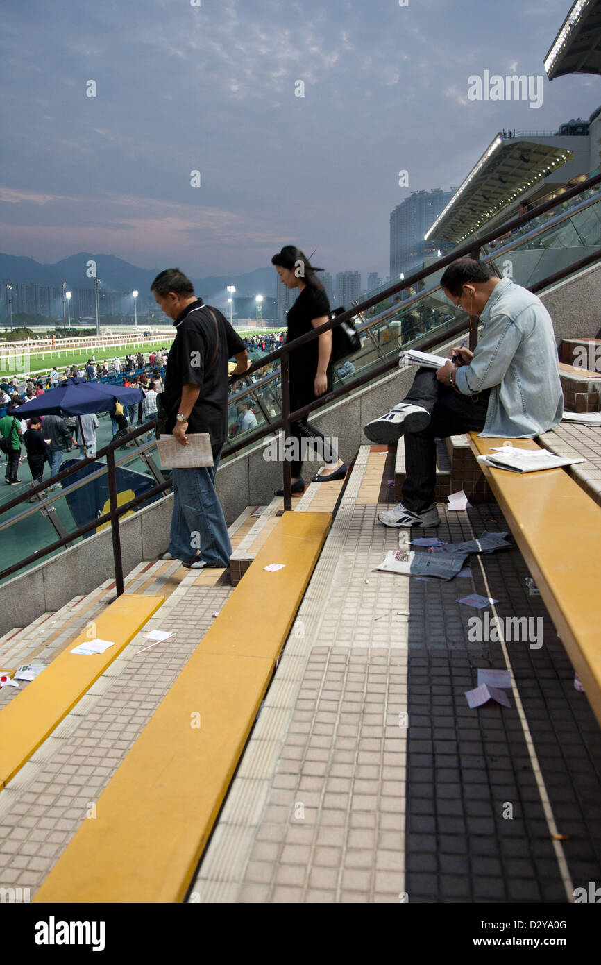 Sha Tin horse racecourse in Hong Kong, China Stock Photo