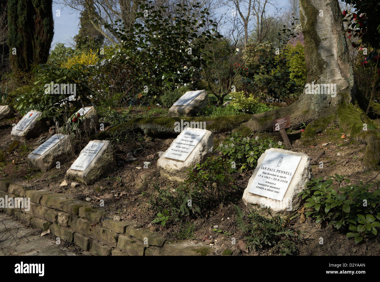 London, United Kingdom, in the cemetery Golders Green Stock Photo