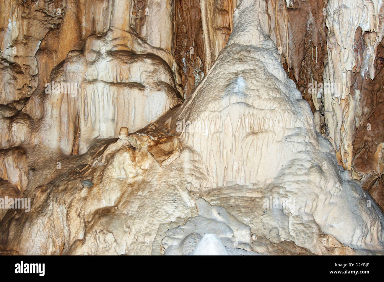 Javorice caves - stalactite formations Stock Photo