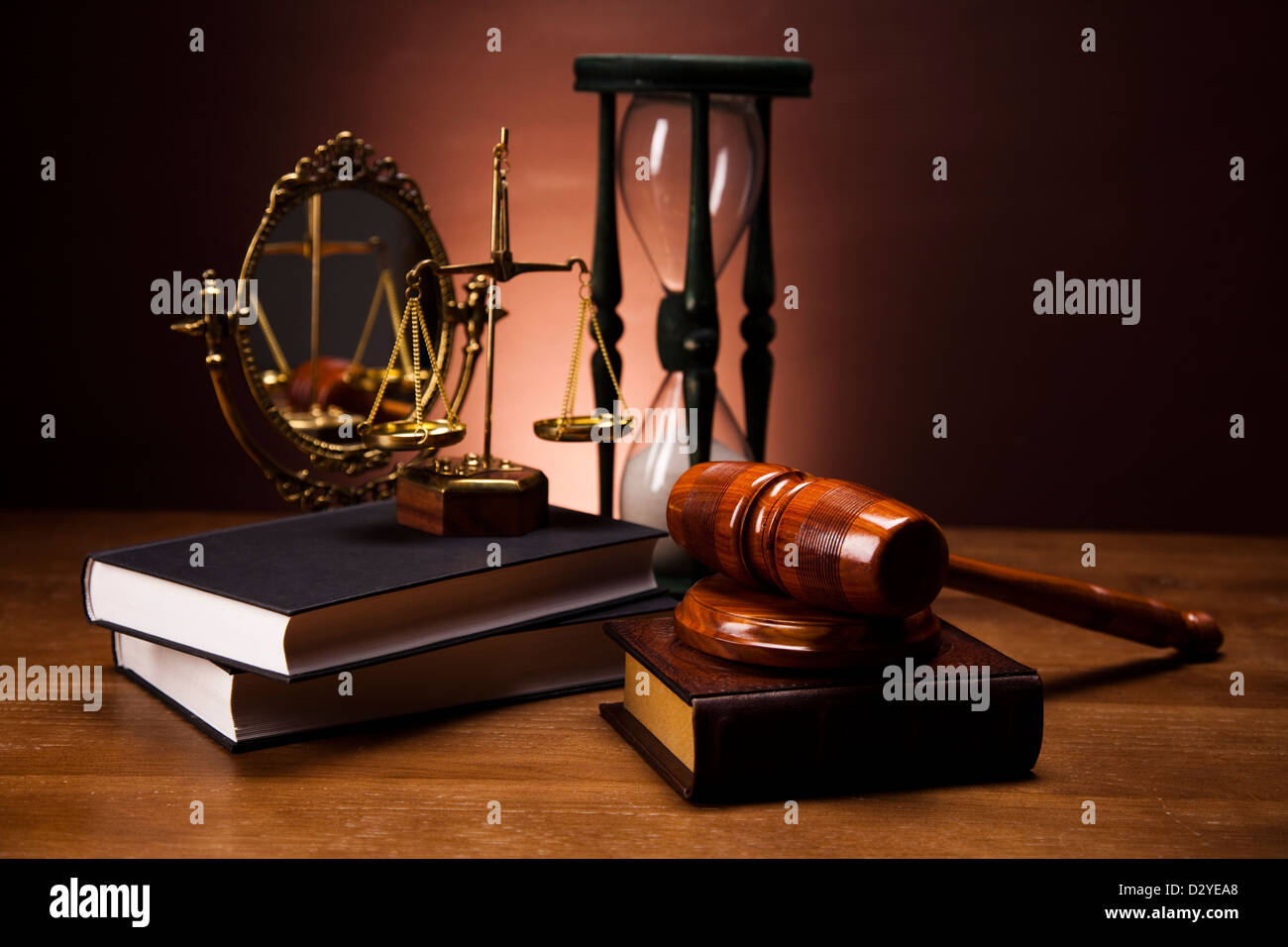Law theme, mallet of judge Stock Photo Alamy