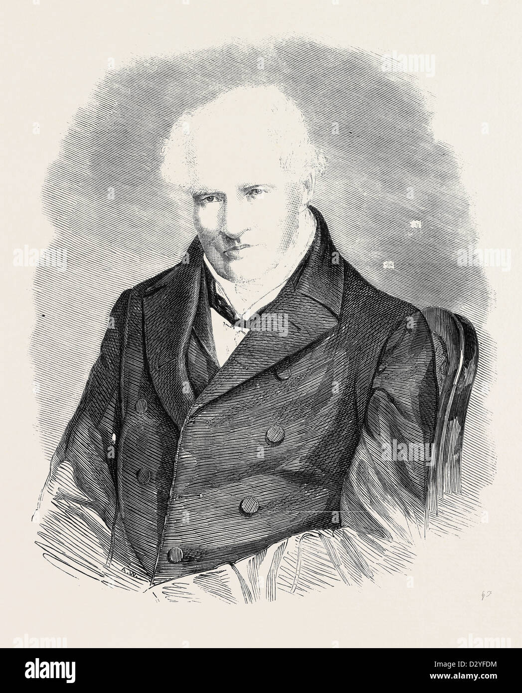 THE LATE BARON ALEXANDER VON HUMBOLDT Stock Photo