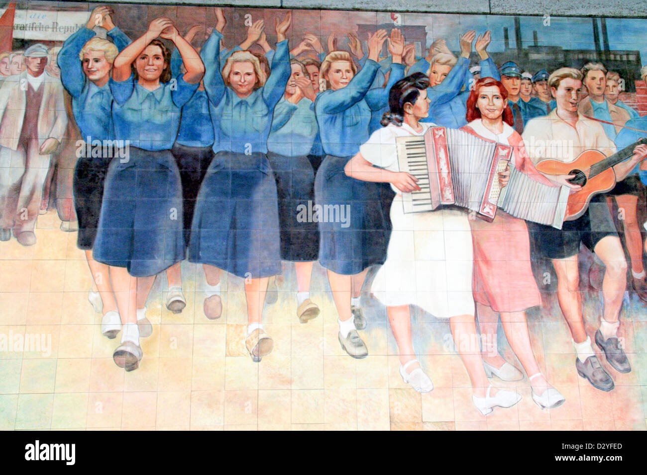 Germany Remembers East German workers' uprising of 1953 in Berlin Stock Photo