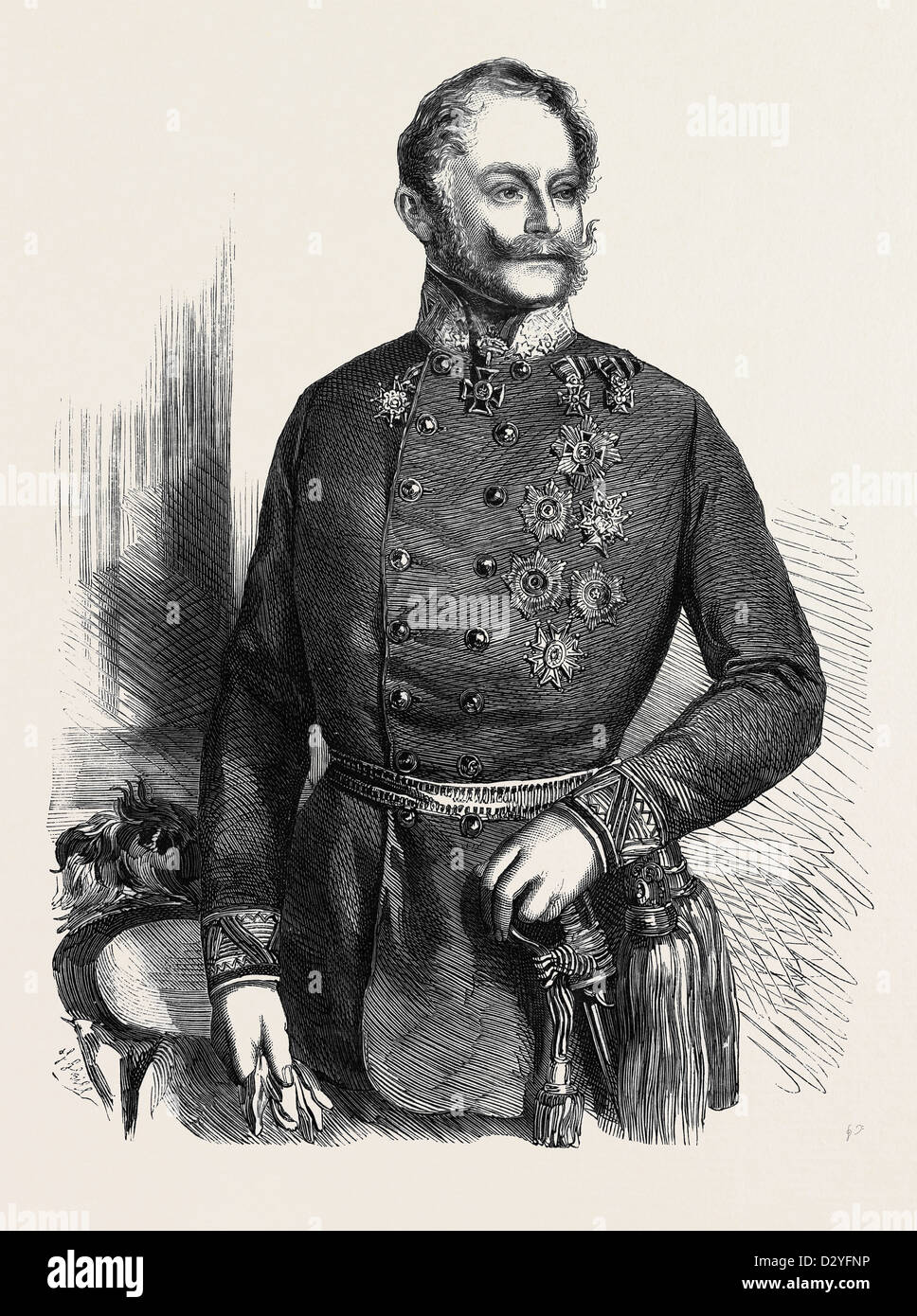 THE WAR COUNT GYULAI COMMANDER-IN-CHIEF OF THE AUSTRIAN ARMY IN ITALY Stock Photo