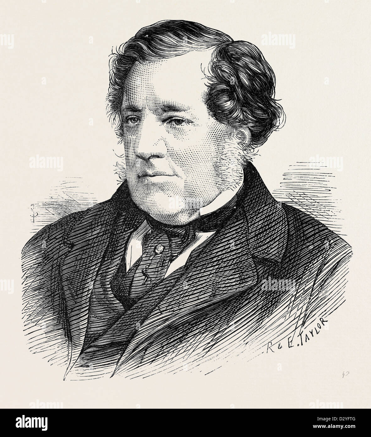 THE LATE SIR W. TITE C.B. 1873 Stock Photo