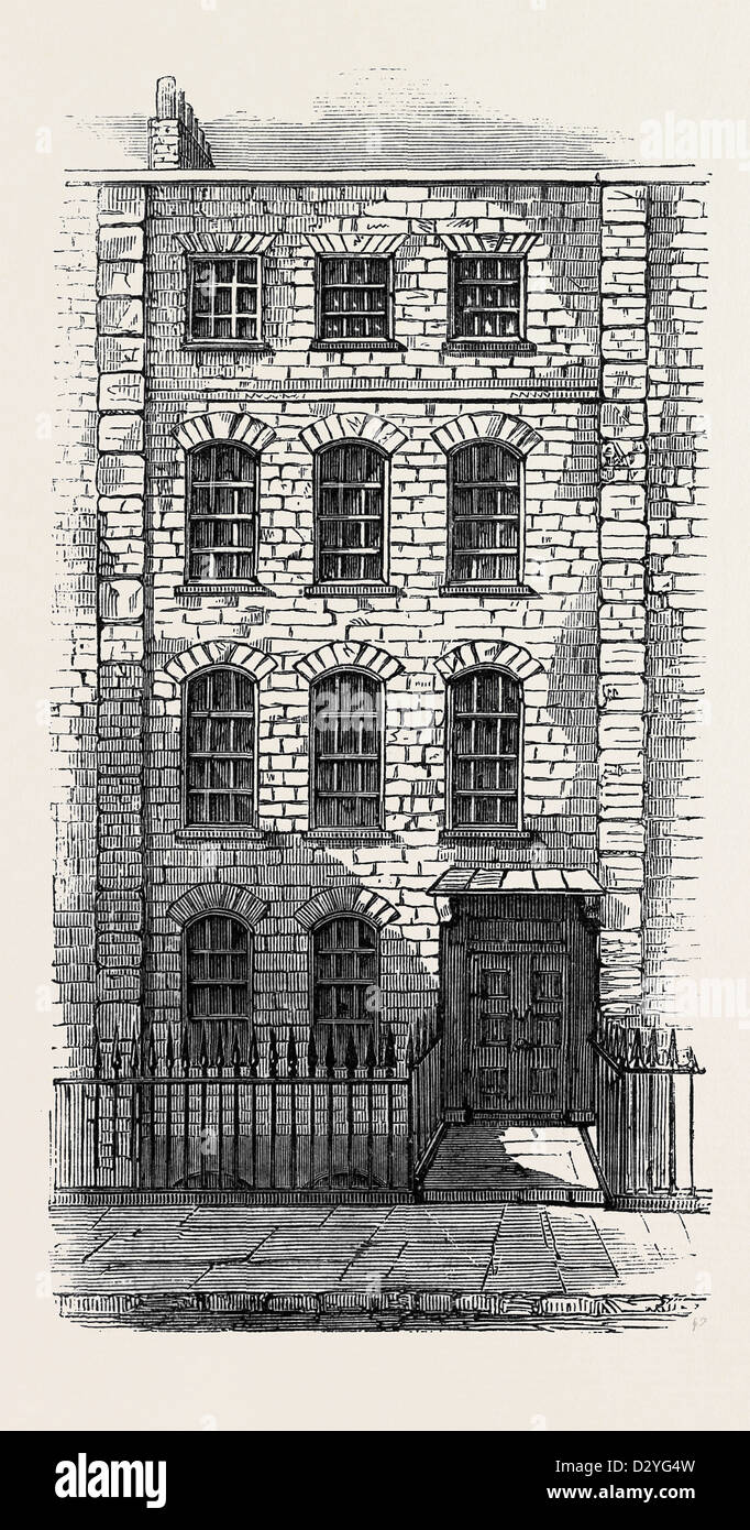 HOUSE IN WHICH HANDEL LIVED 57 BROOKE STREET LONDON Stock Photo
