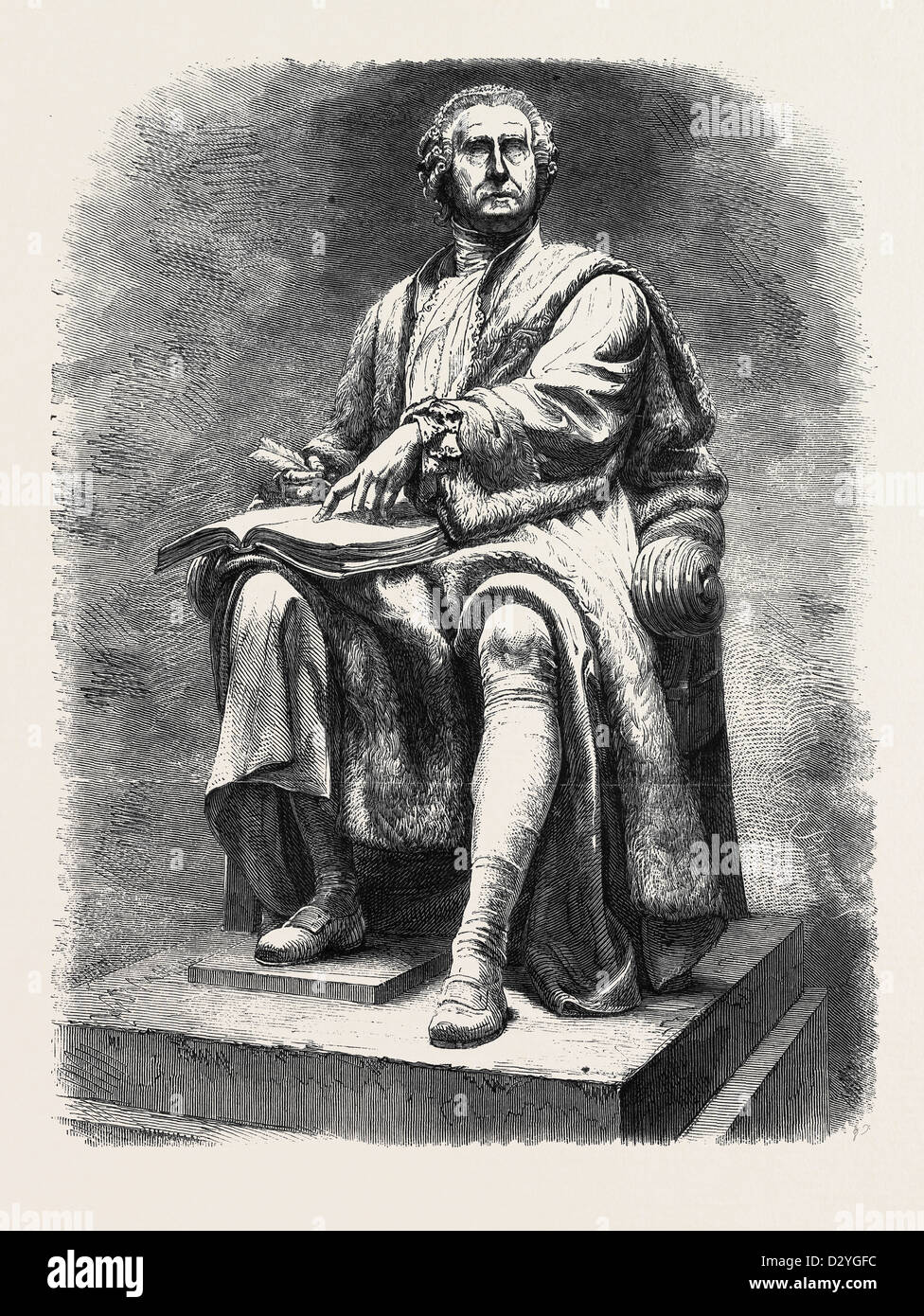 STATUE OF THE LATE LORD JUSTICEGENERAL BOYLE BY J. STEELL R.S.A. IN