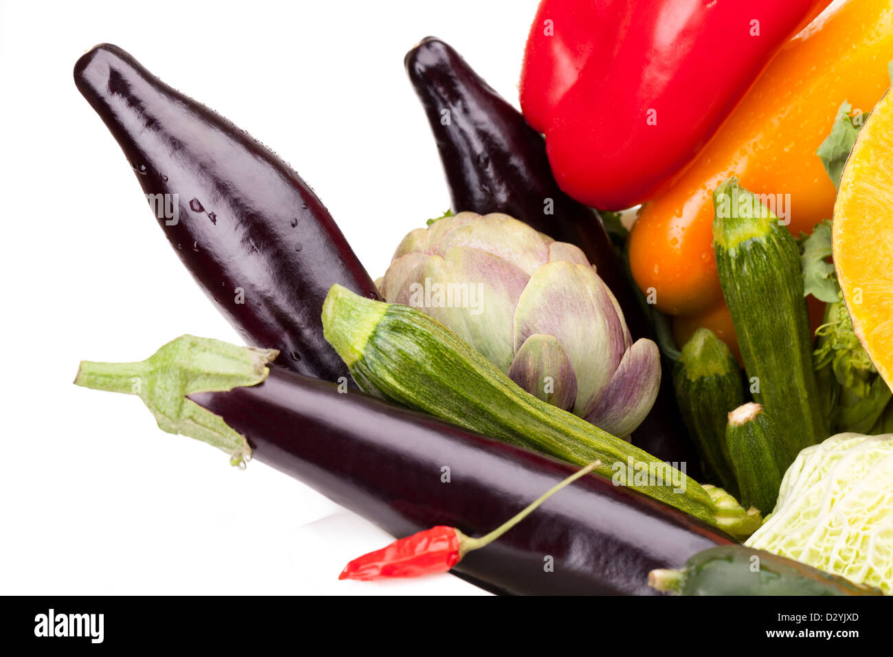 Fresh Colorful Vegetables Stock Photo