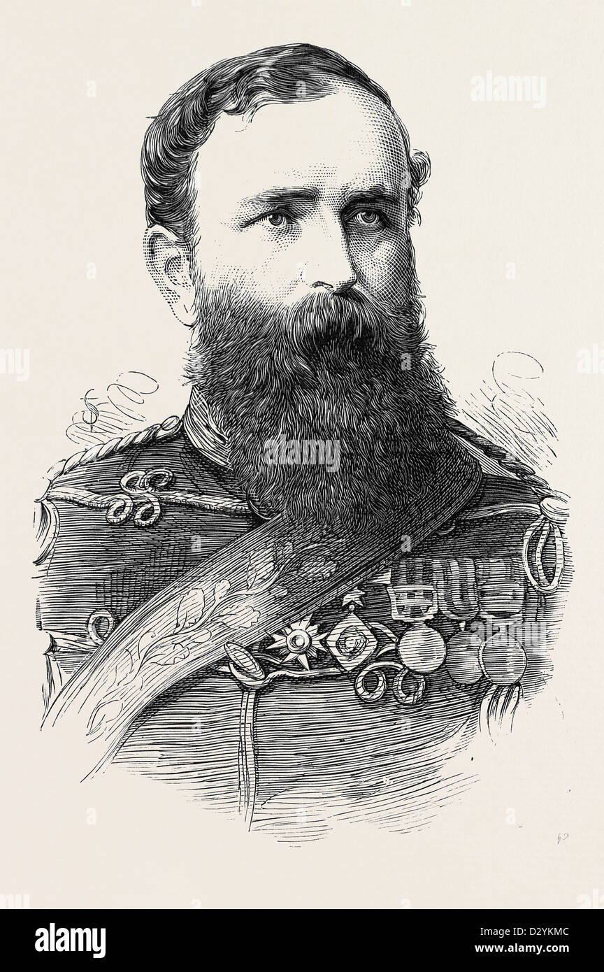 MAJOR-GENERAL P.S. LUMSDEN C.B. ADJUTANT-GENERAL OF THE ARMY IN INDIA 1879 Stock Photo