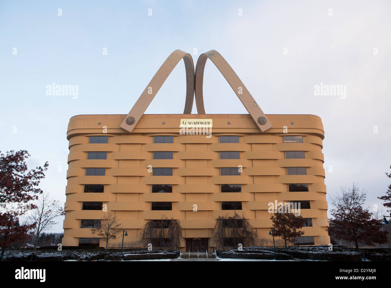 The basket shaped headquarters of basket maker The Longaberger Company