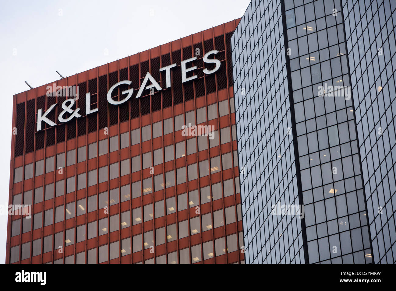 The headquarters of law firm K&L Gates.  Stock Photo