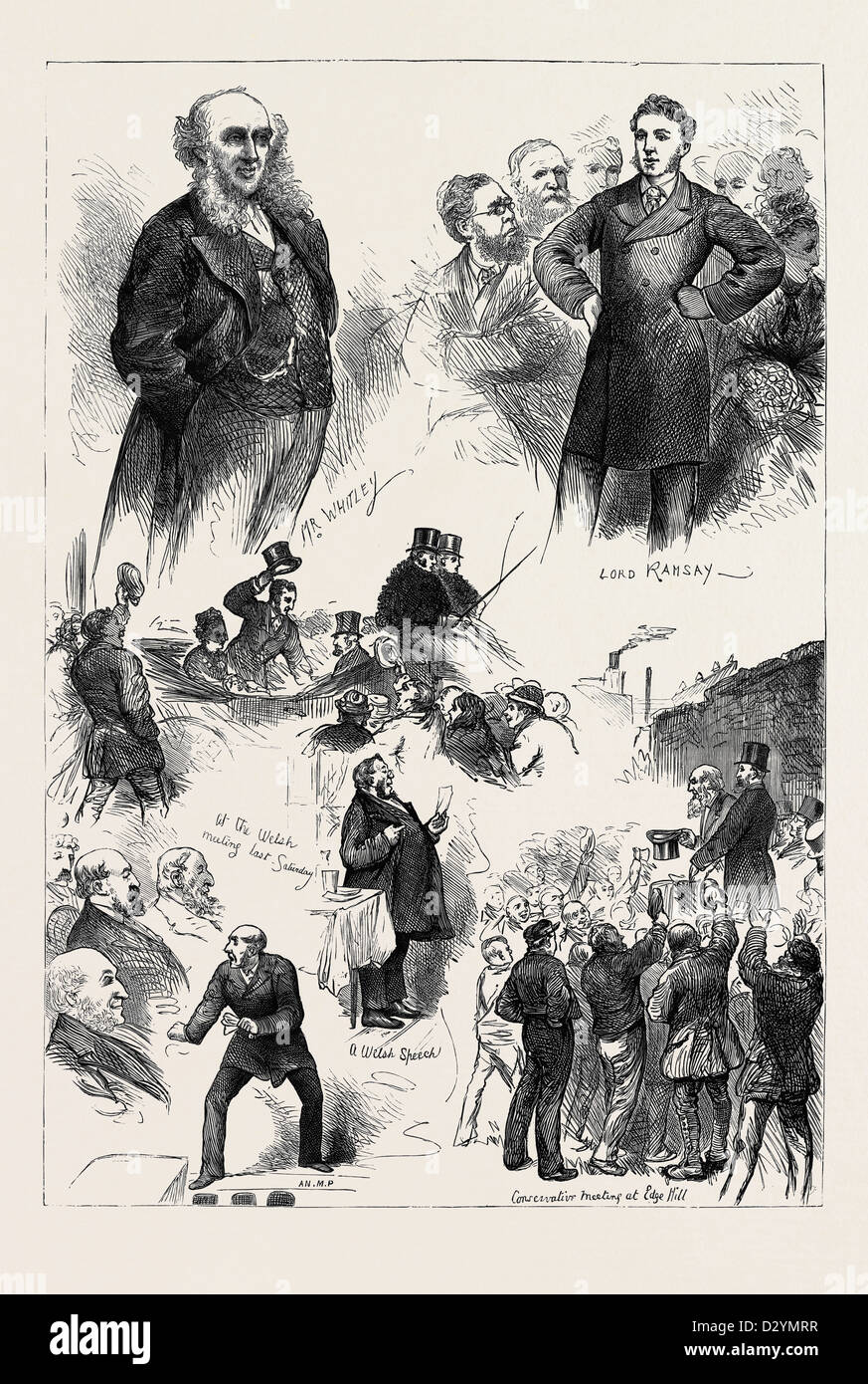 THE LIVERPOOL ELECTION 1880 Stock Photo Alamy