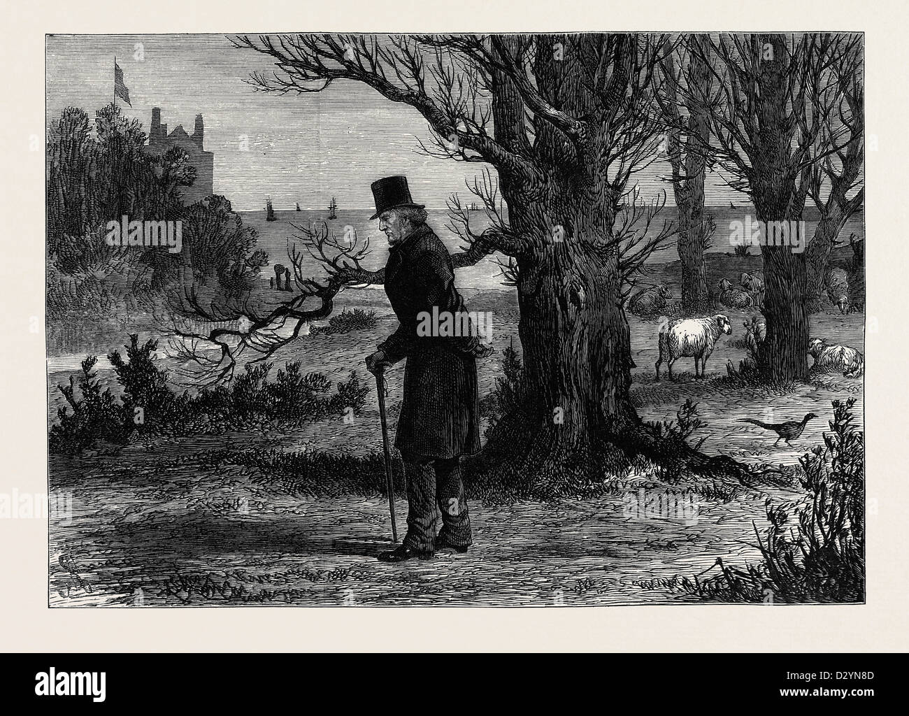 THE GENERAL ELECTION: THE CALM BEFORE THE STORM: A SKETCH AT DALMENY ON SATURDAY APRIL 3 1880 Stock Photo