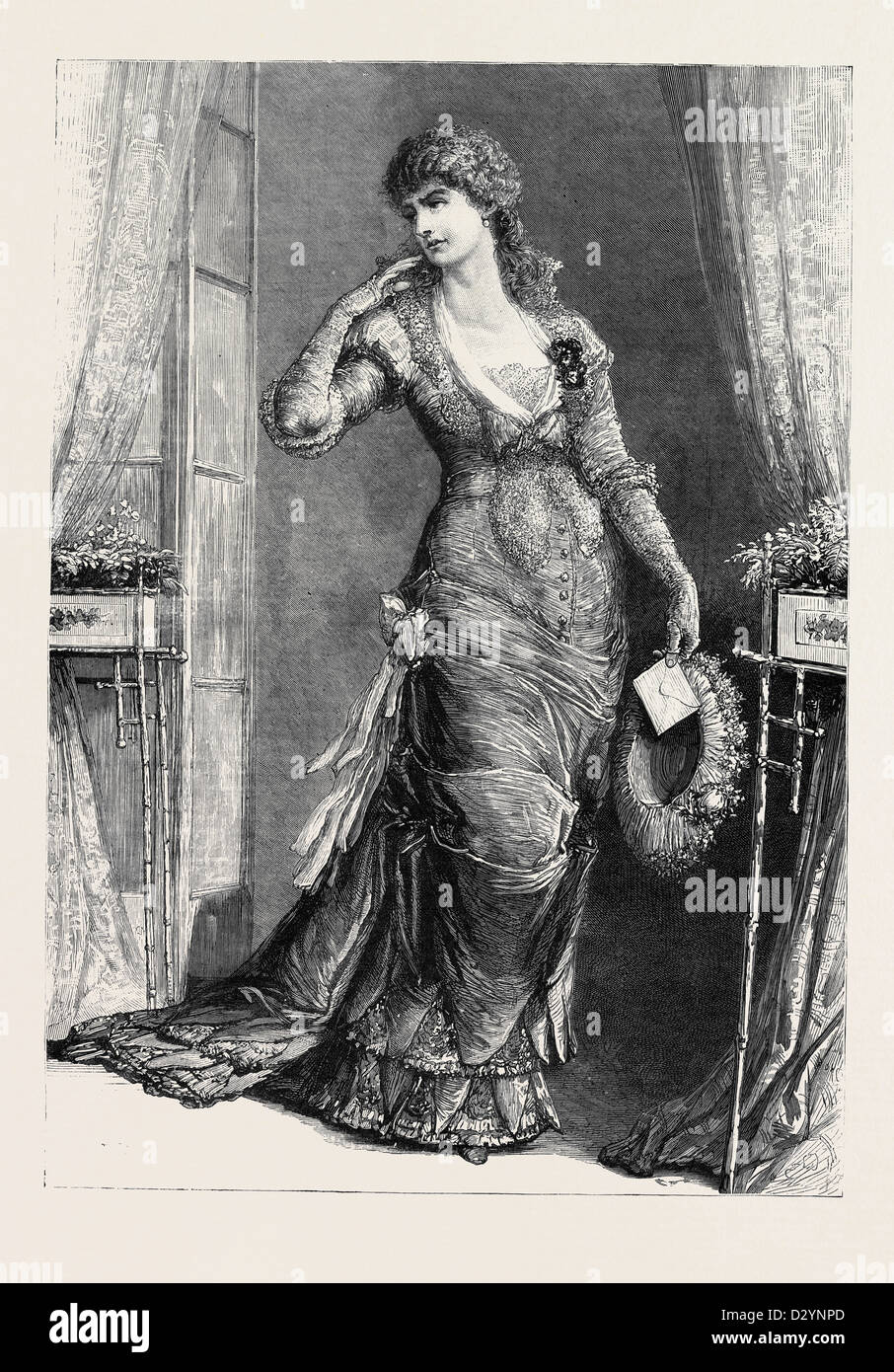 MADAME MODJESKA AS CONSTANCE IN HEARTSEASE AT THE ROYAL COURT THEATRE ...