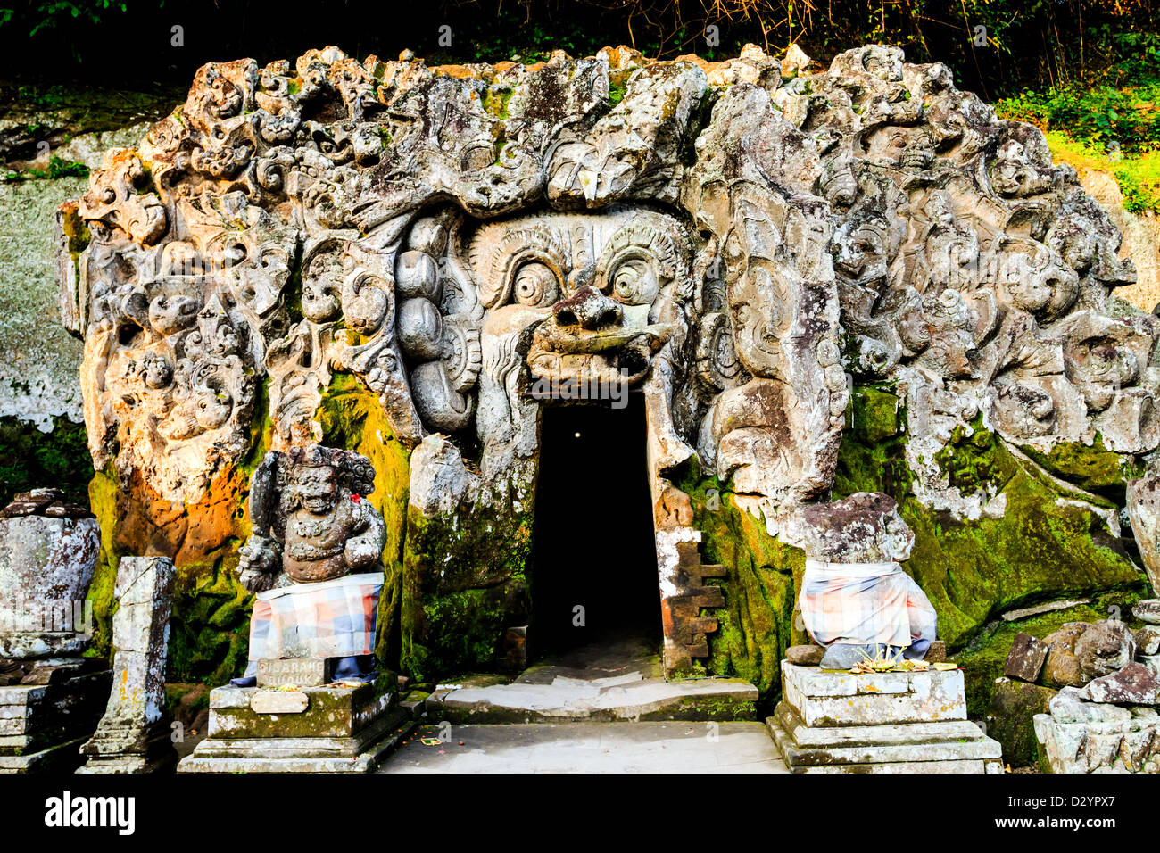goa gajah temple Stock Photo