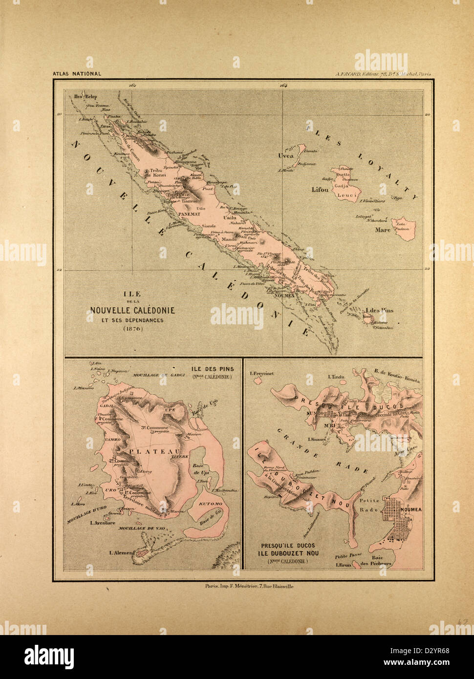 Caledonia map hi-res stock photography and images - Alamy