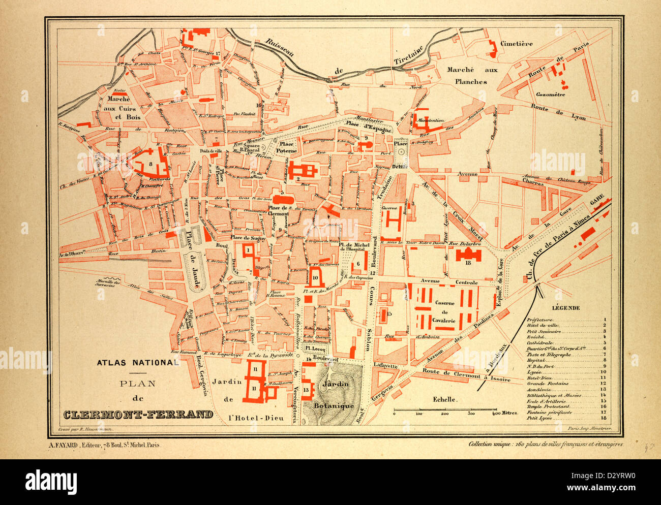 Map clermont ferrand france hires stock photography and images Alamy