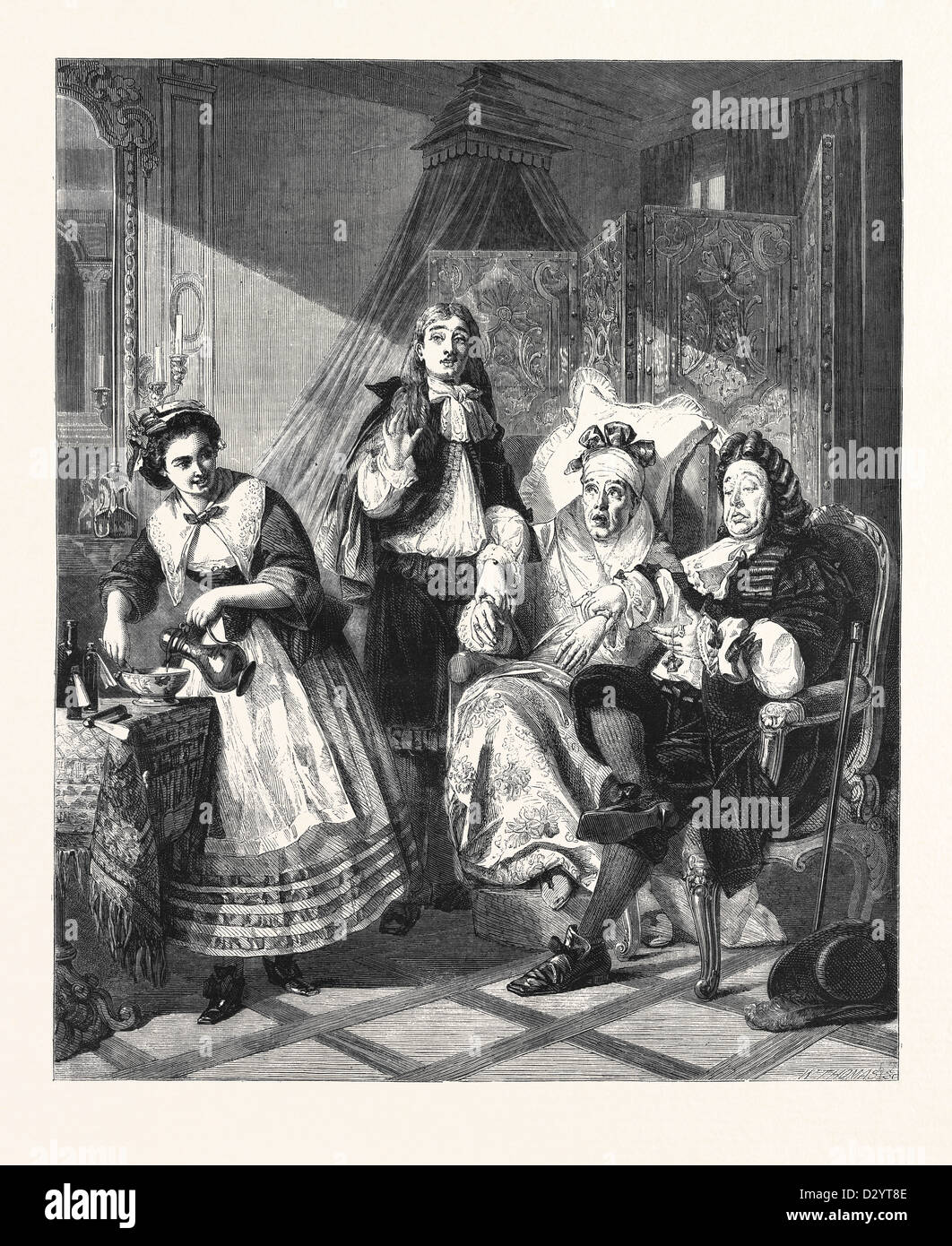 Le Malade Imaginaire By A Solomon In The Royal Academy Exhibition 1861 Stock Photo Alamy Le Malade Imaginaire By A Solomon In The Royal Academy Exhibition 1861 Stock Photo Alamy
