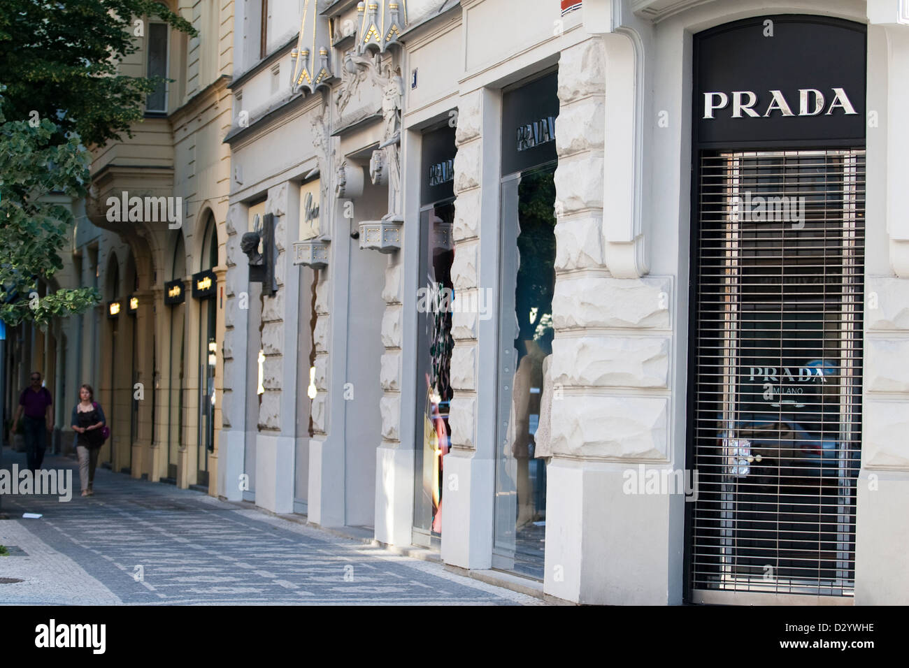 Prada in Parizska Street in Prague, Czech Republic on June 18, 2012. (CTK  Photo/Krystof Kriz Stock Photo - Alamy