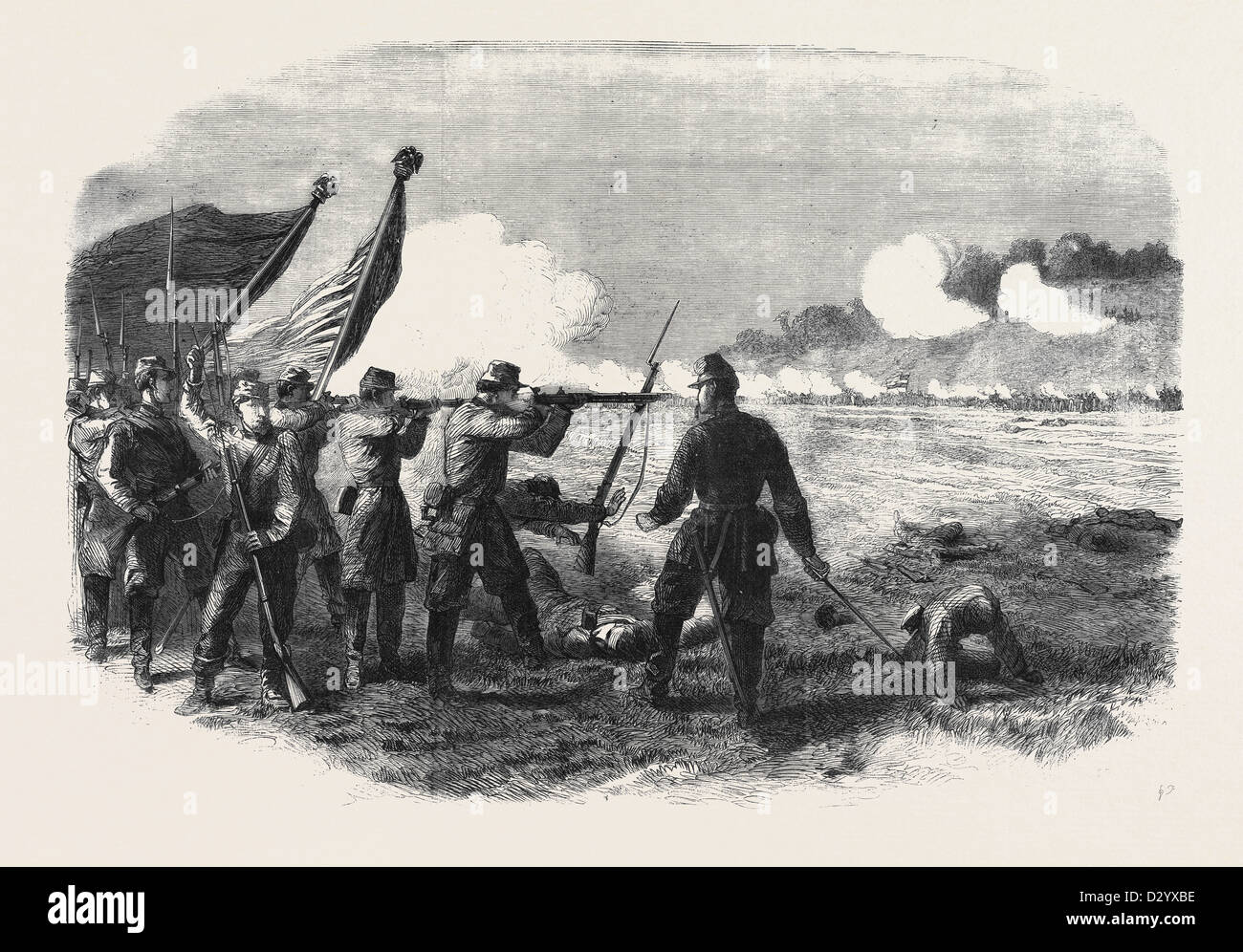 THE CIVIL WAR IN AMERICA ENGAGEMENT BETWEEN THE 71ST NEW YORK AND AN ALABAMA REGIMENT AT THE