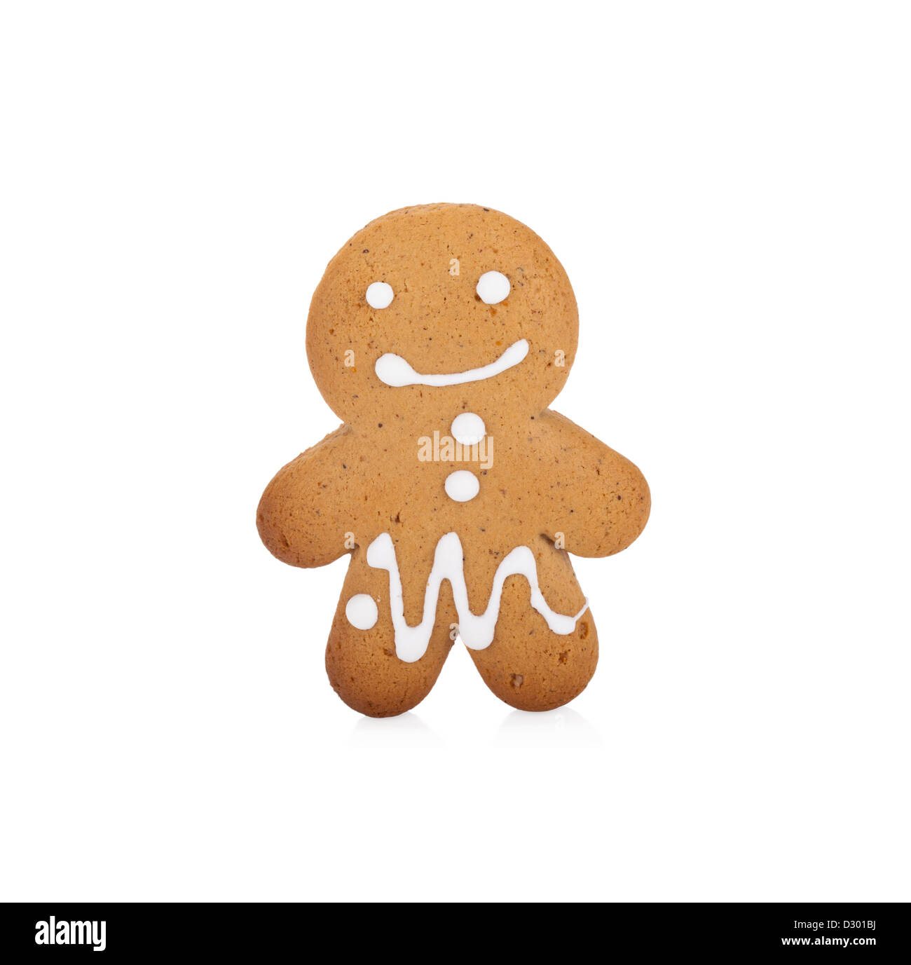 Gingerbread man isolated on white background Stock Photo