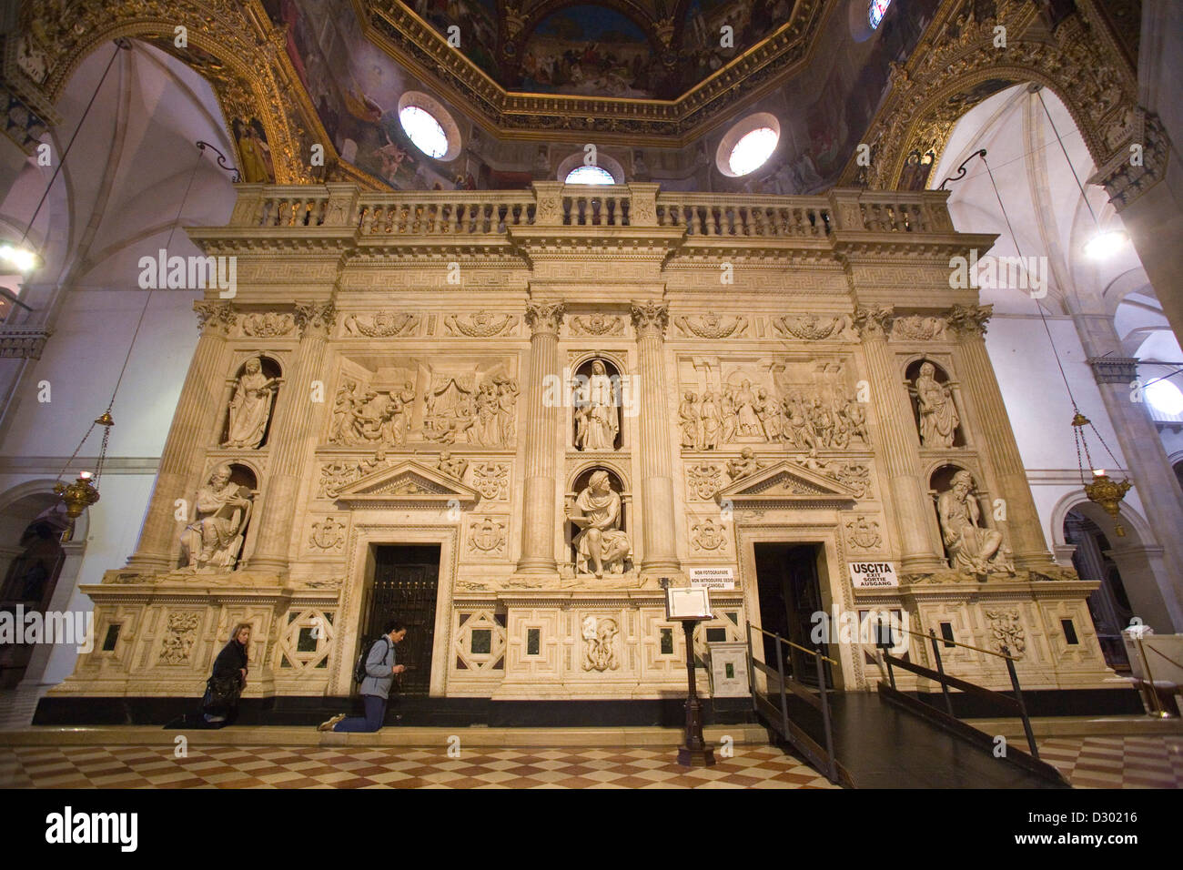 europe, italy, marche, loreto, sanctuary of the holy house, holy house, devouts to our lady of loreto Stock Photo
