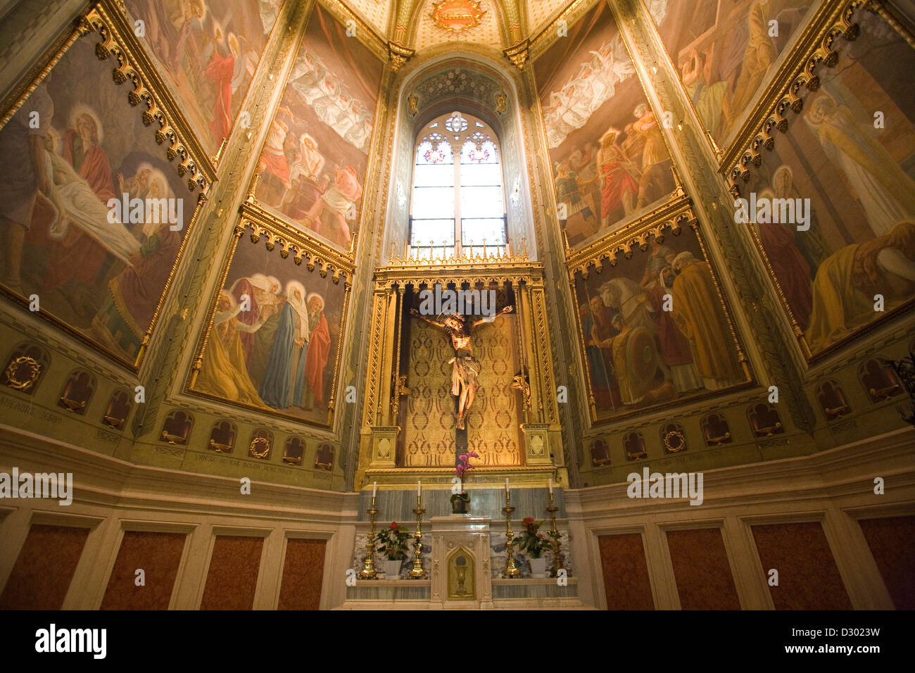 europe, italy, marche, loreto, sanctuary of the holy house, chapel of the crucifix Stock Photo