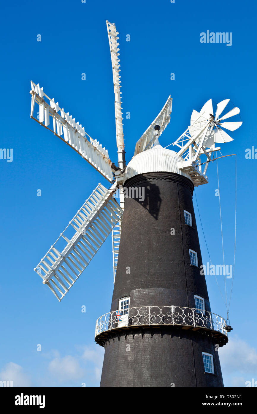 Sibsey Trader mill windmill Sibsey village East Lindsay Lincolnshire England UK GB EU Europe Stock Photo