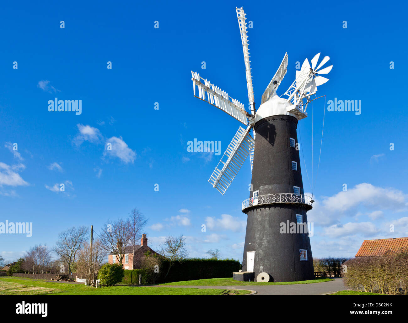 Sibsey Trader mill windmill Sibsey village East Lindsay Lincolnshire England UK GB Europe Stock Photo