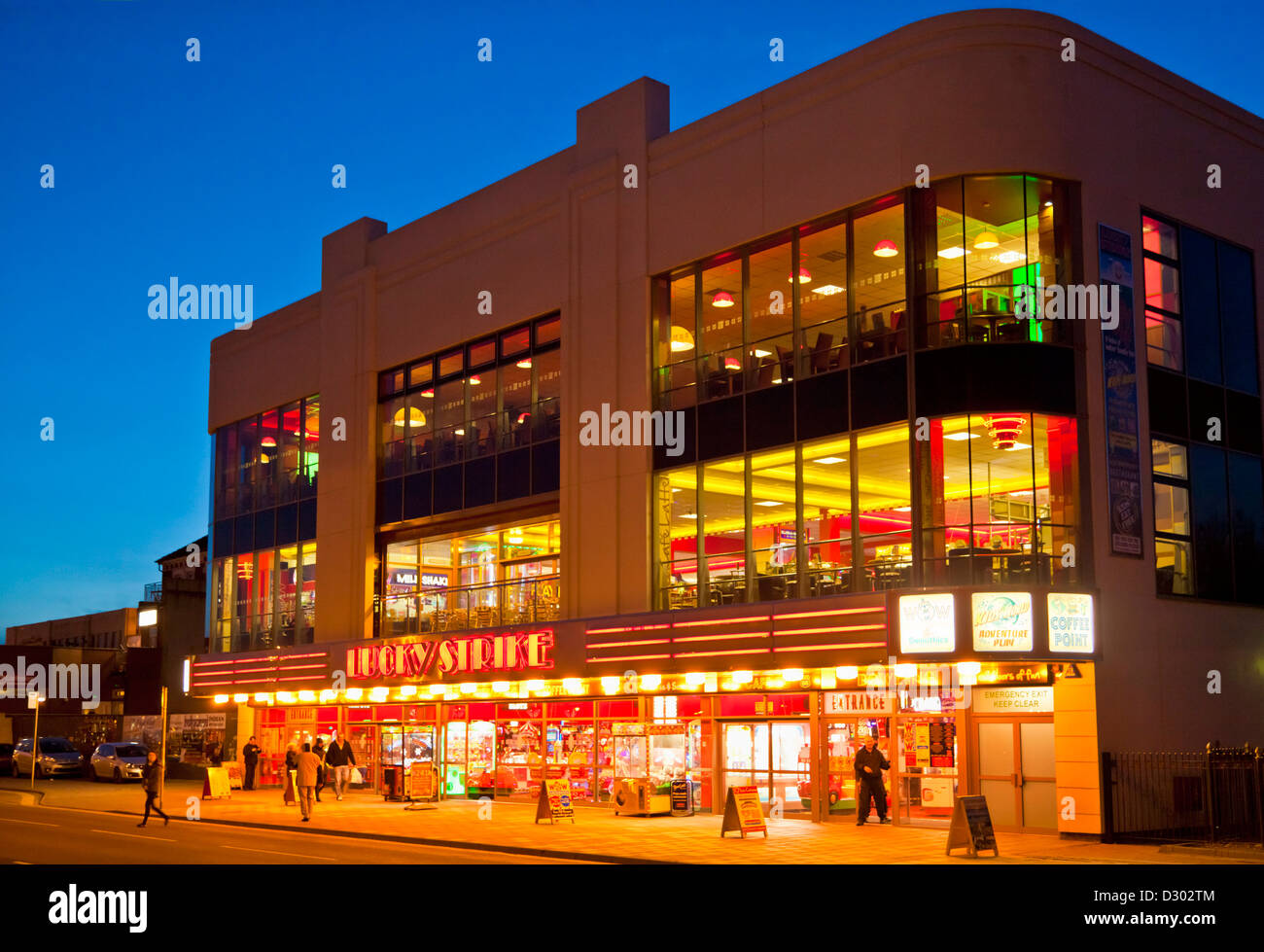 Lucky Strike amusement arcade Skegness seafront Lincolnshire