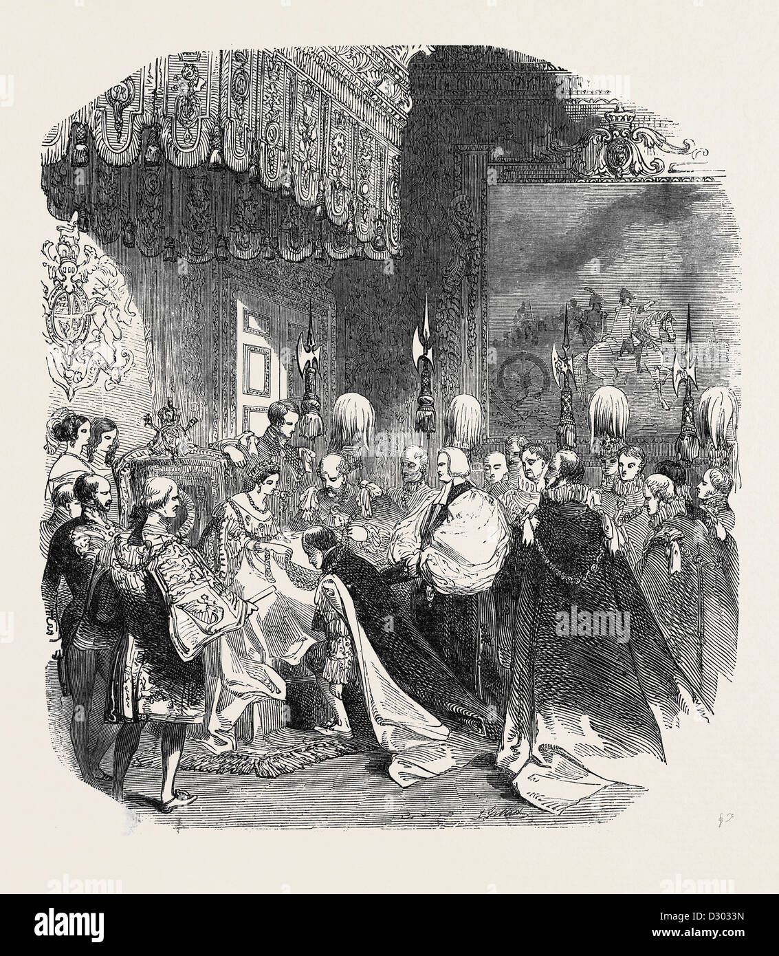 INSTALLATION OF A KNIGHT OF THE BATH Stock Photo Alamy