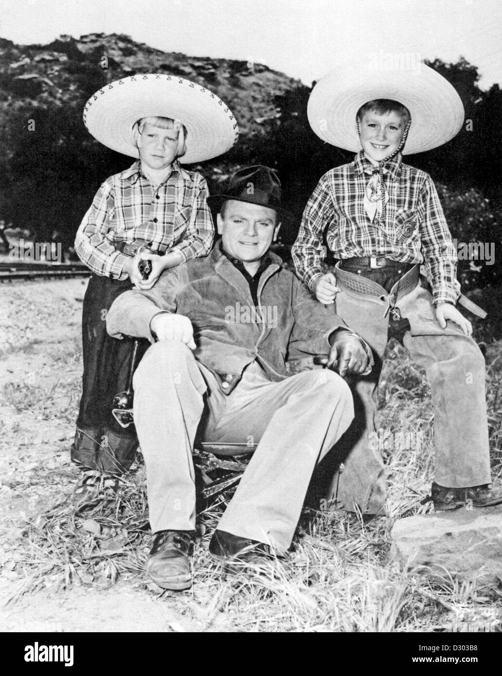 Casey, James et James Cagney Jr Stock Photo