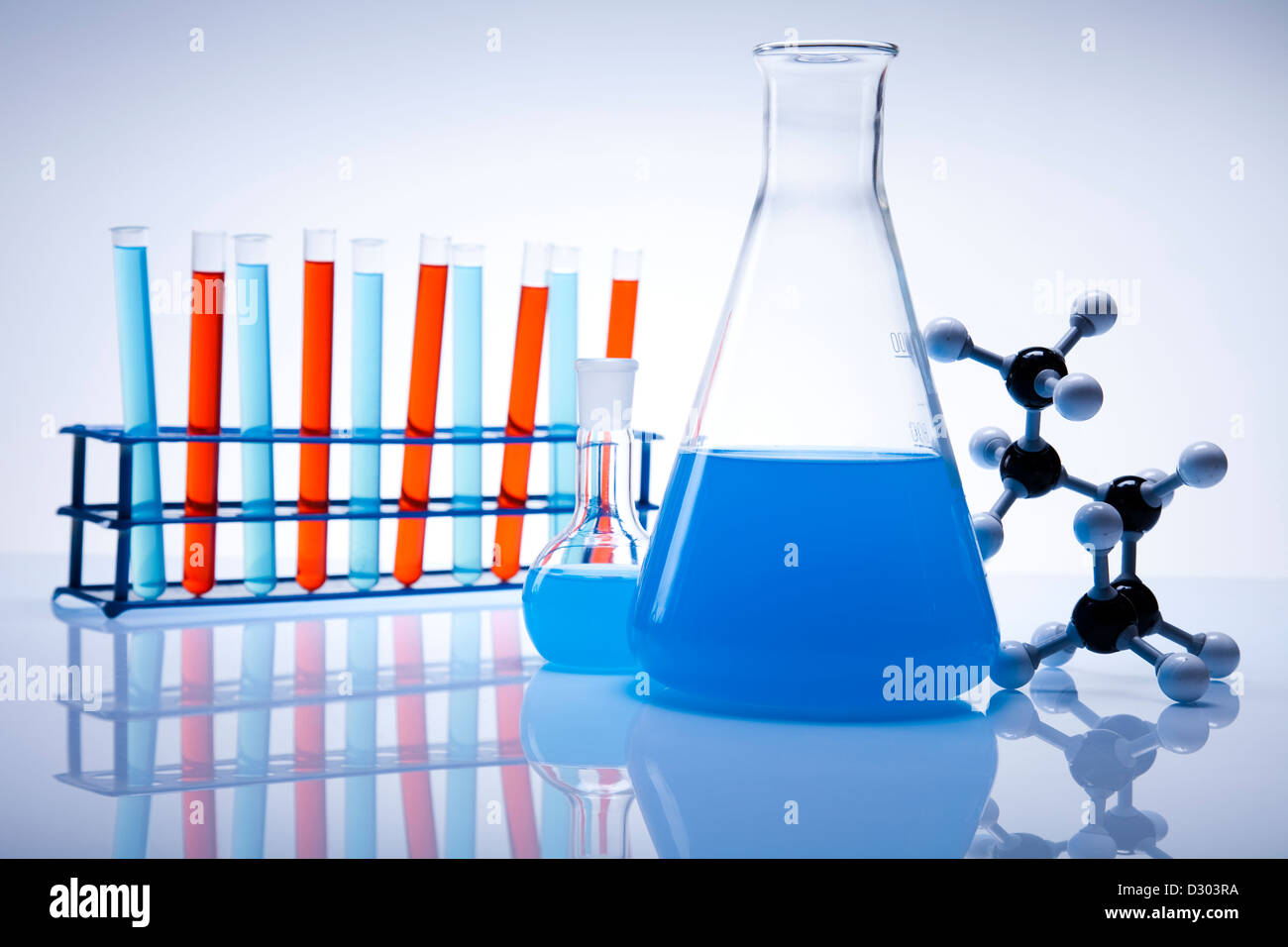 Molecular Model Laboratory glass Stock Photo Alamy