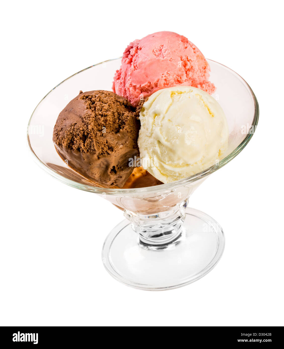 ice cream on a white background Stock Photo