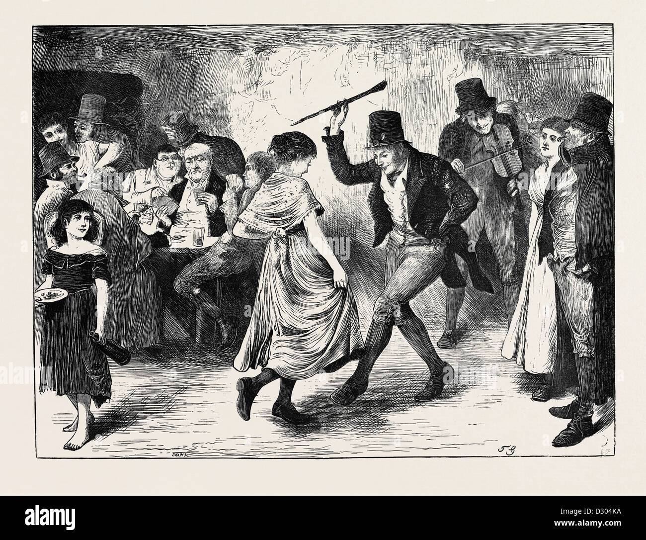 new-year-s-eve-in-ireland-1870-stock-photo-alamy