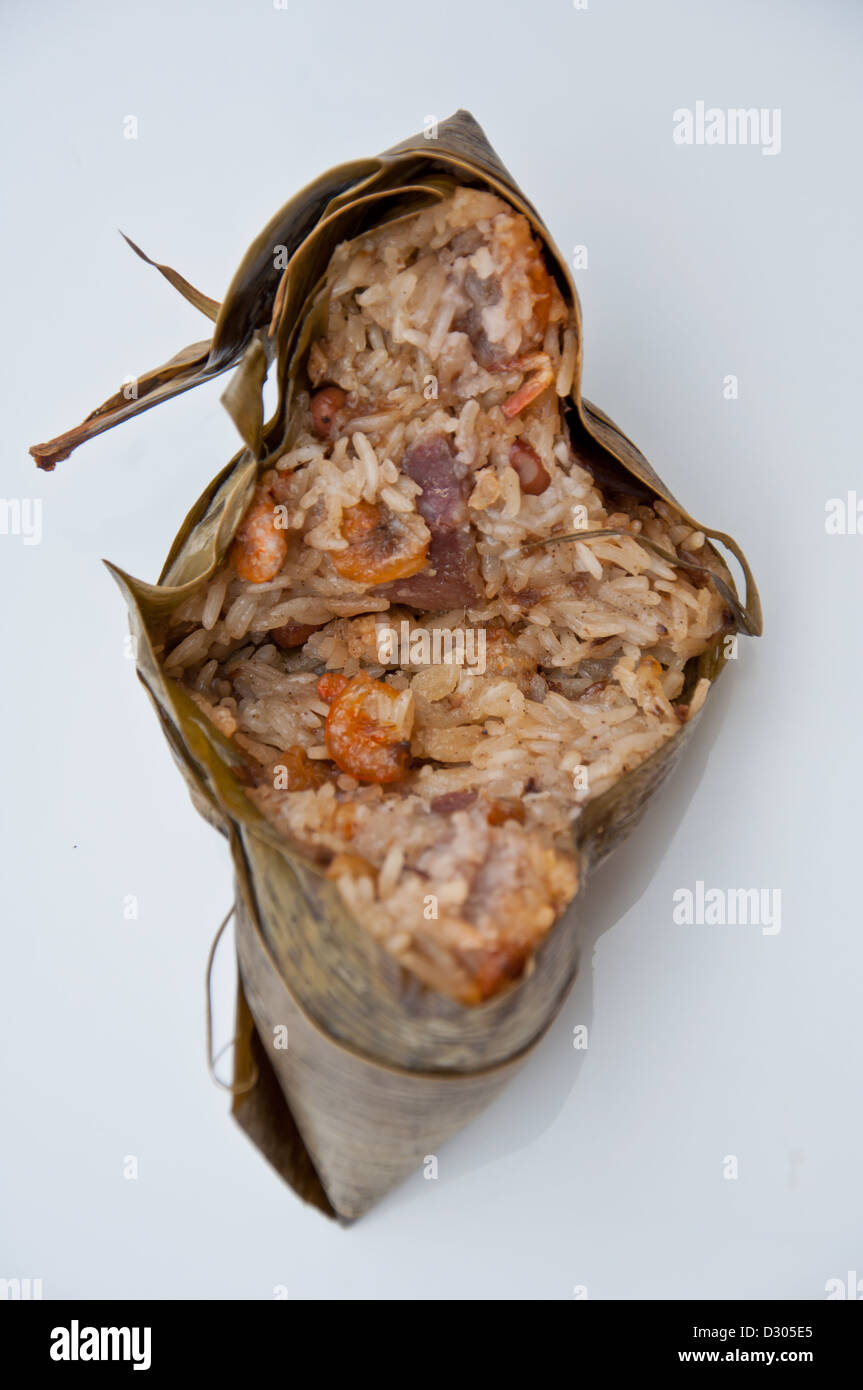 Dumpy Rice Yummy Chinese Rice Dumpling on white background Stock Photo - Alamy