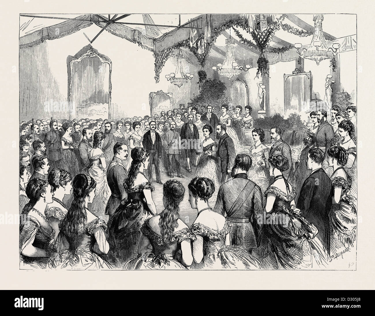 THE HONOURABLE ARTILLERY COMPANY'S BALL, 1870 Stock Photo