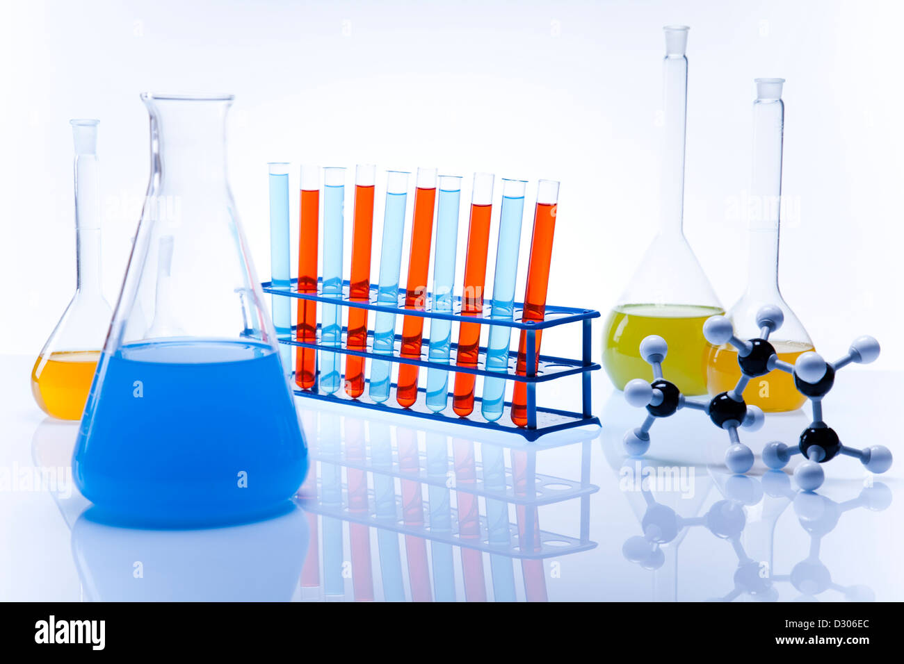 Chemical laboratory glassware equipment Stock Photo Alamy