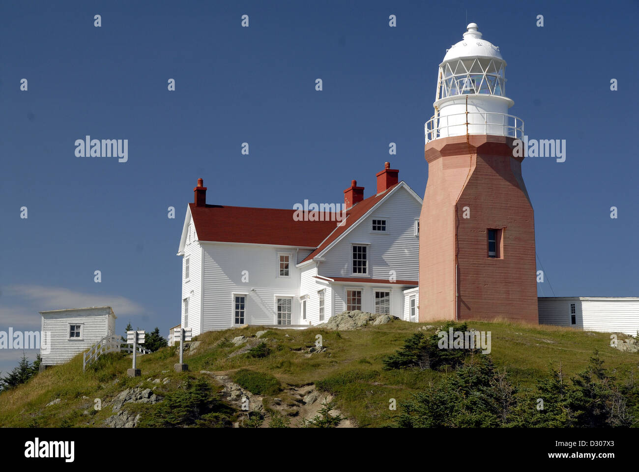 Long Point Lighthouse, Twillingate, Newfoundland Stock Photo