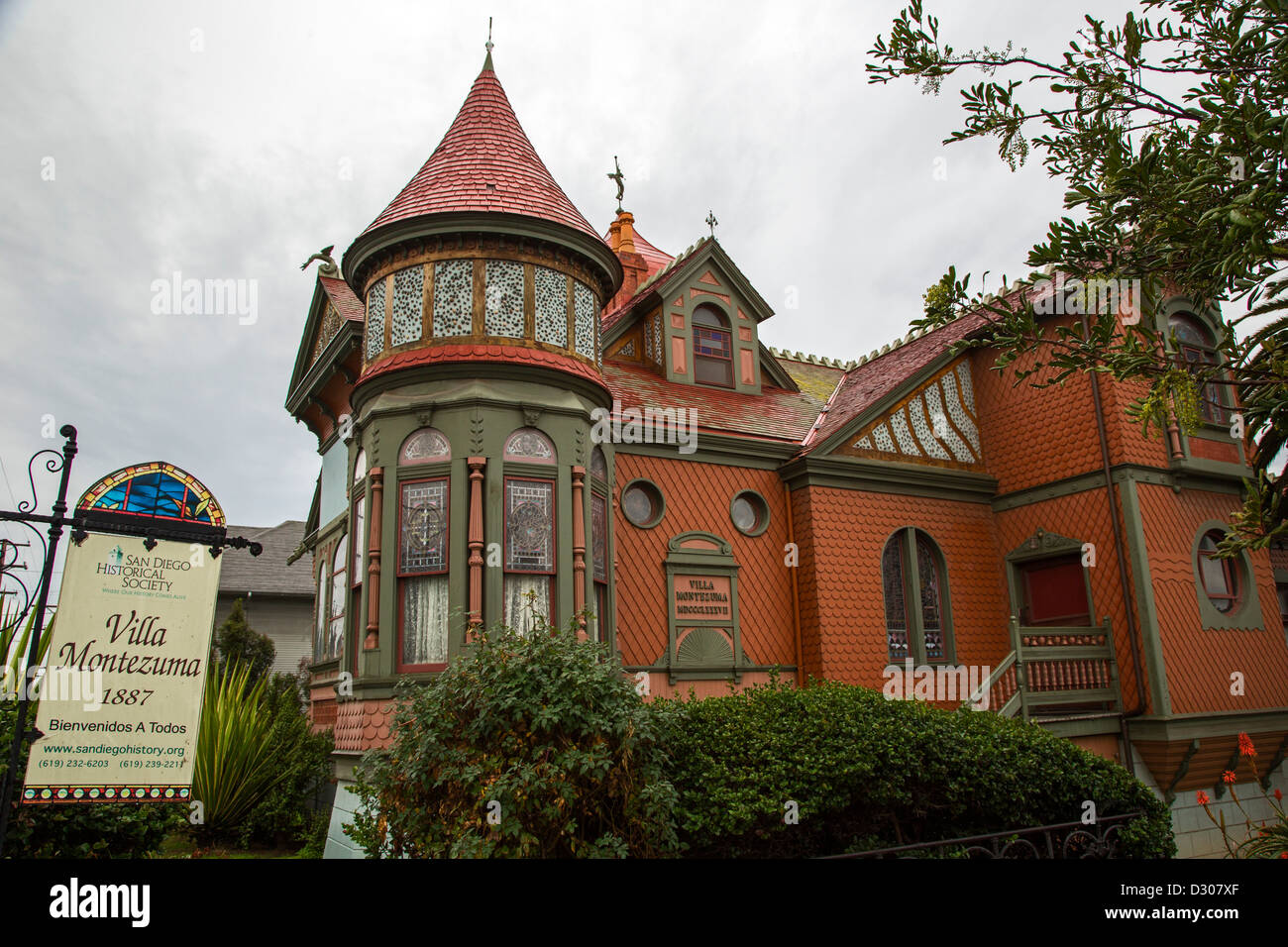 The Villa Montezuma mansion in the Sherman Heights Historic District of San Diego Stock Photo