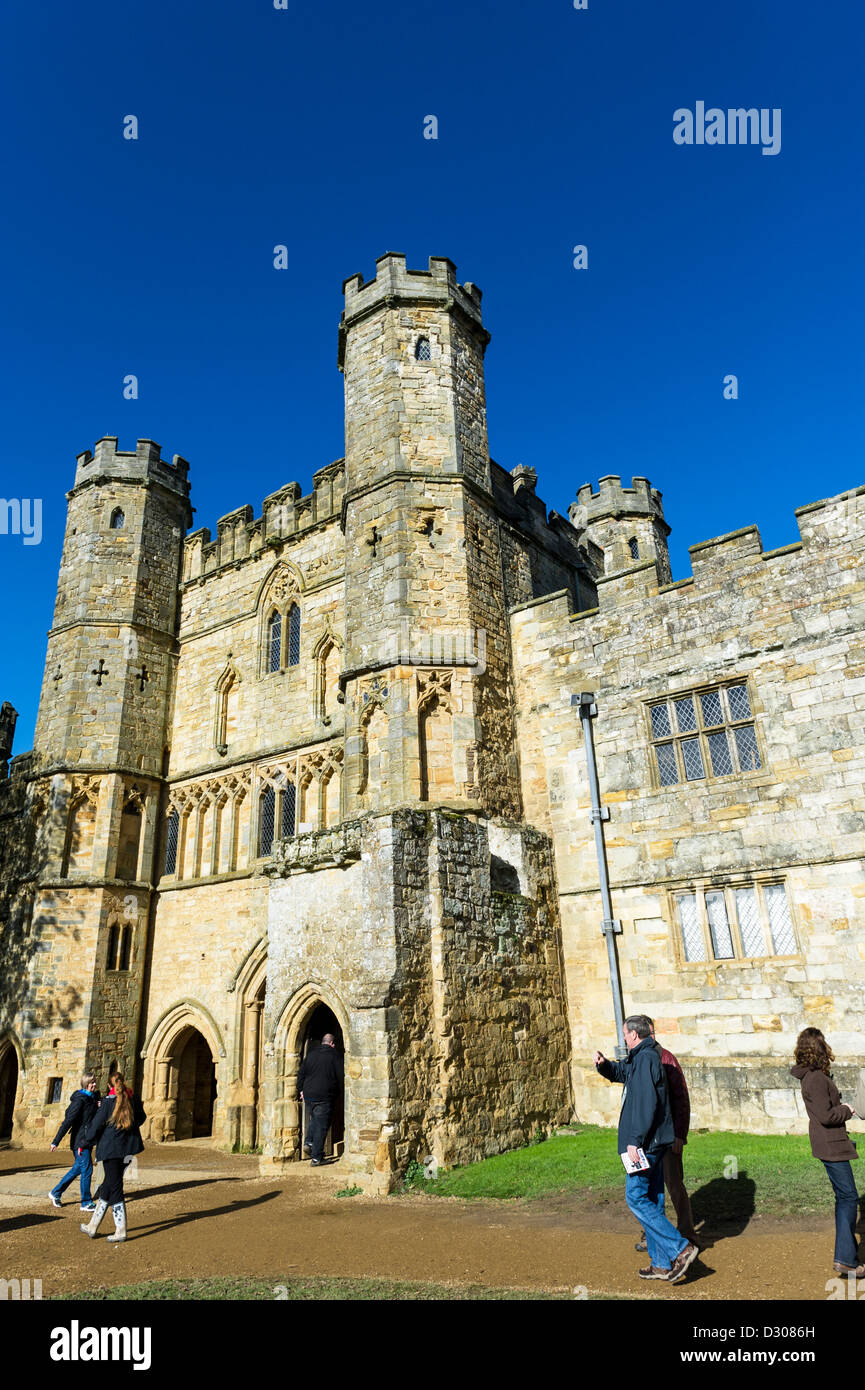 The gatehouse at Battle Abbey in East Sussex, England, UK Stock Photo
