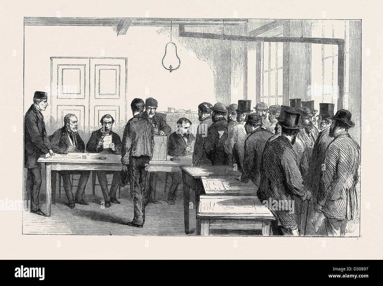 THE PLEBISCITUM. CIVILIANS VOTING, 1870 Stock Photo - Alamy